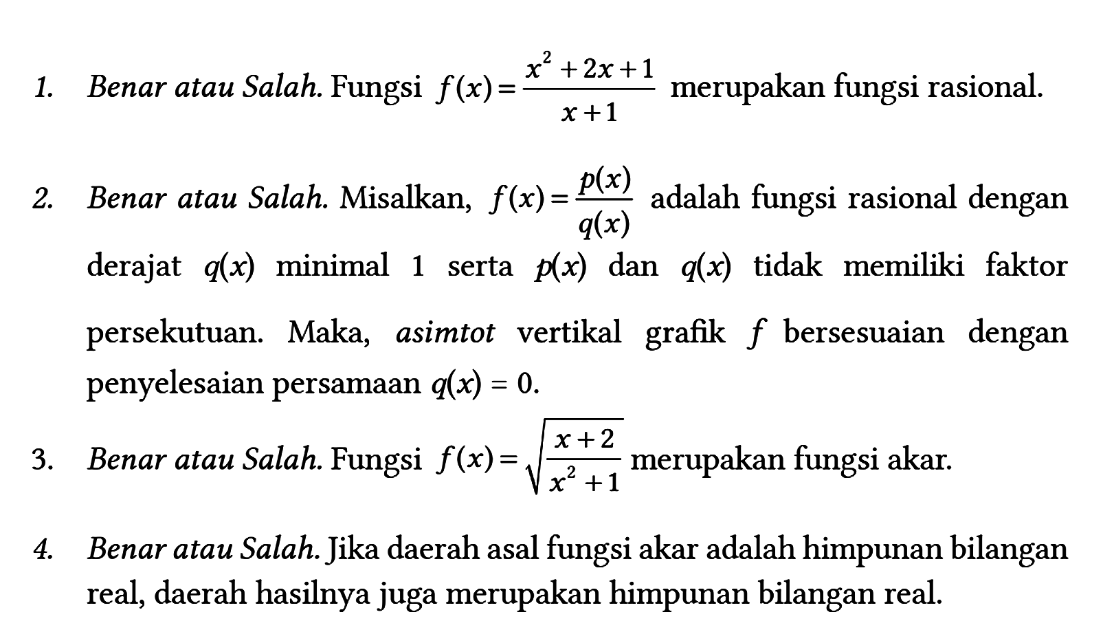 1-benar-atau-salah-fungsi-f-x-x-2-2x-1-x-1-m