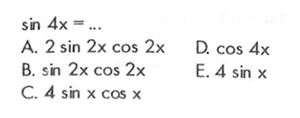 sin 4x=...